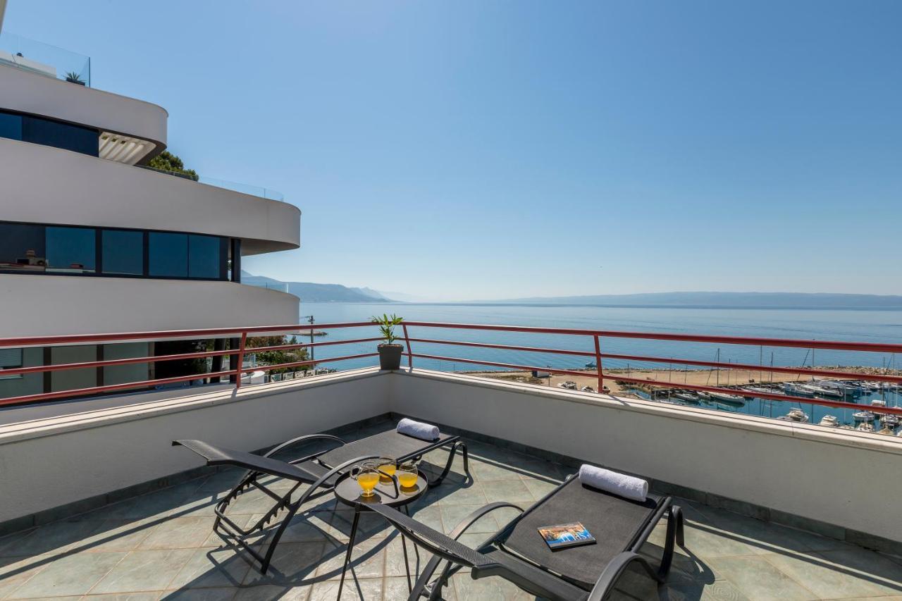 Ferienwohnung Seaside Penthouse With Hot Tub Sky Living Split Exterior foto